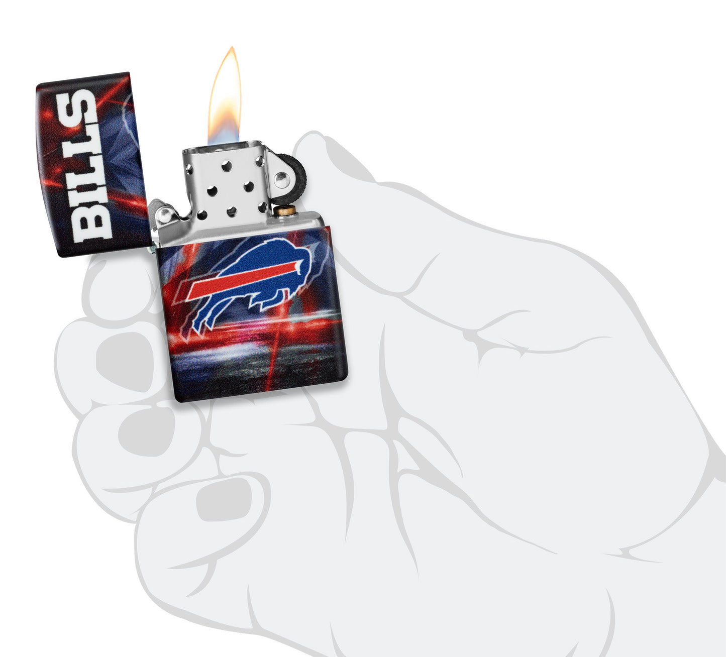 Zippo NFL Buffalo Bills Team Spirit Design Black Matte Windproof Lighter