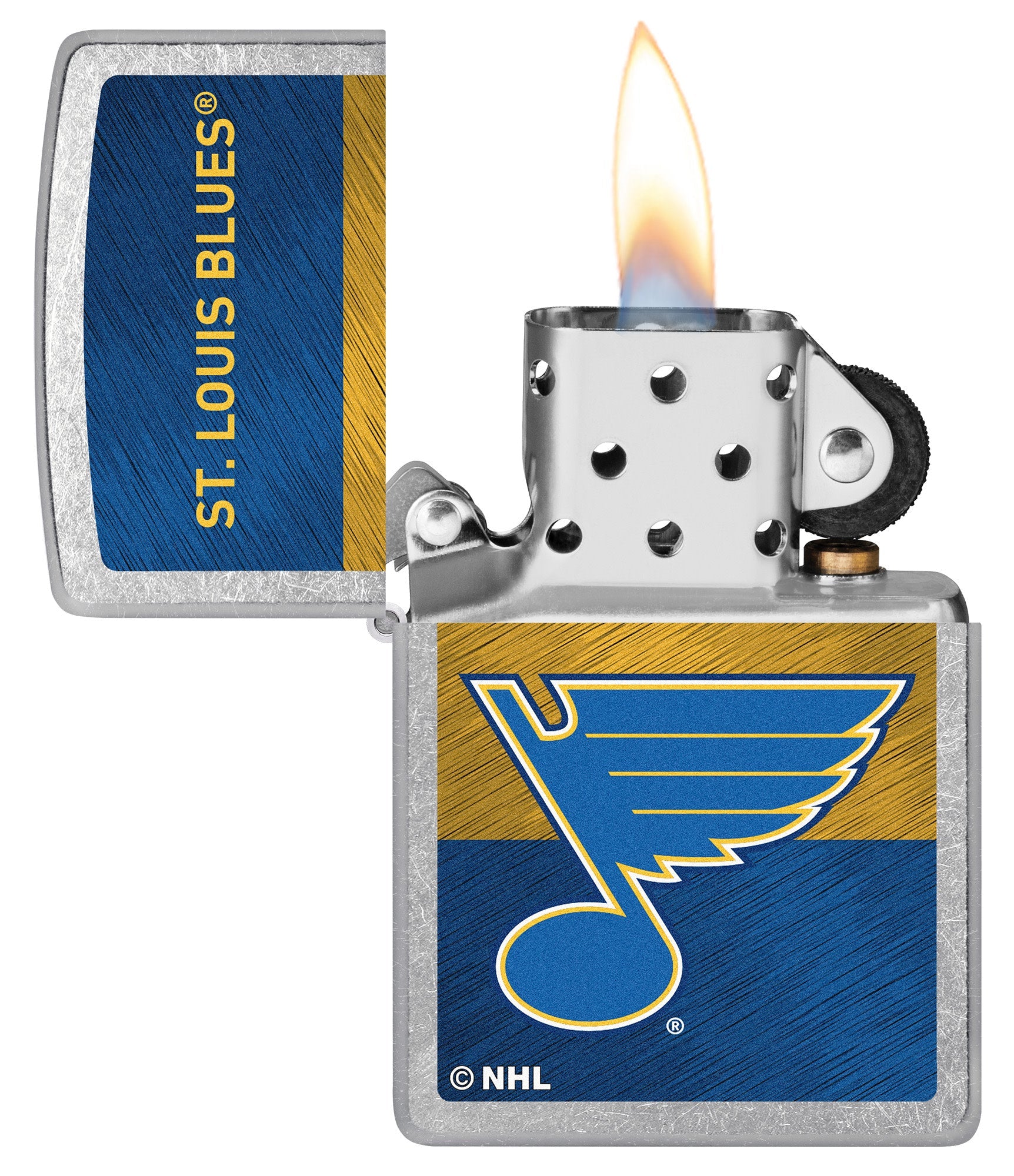 Zippo 2021 NHL® St. Louis Blues® Street Chrome™ Windproof Lighter