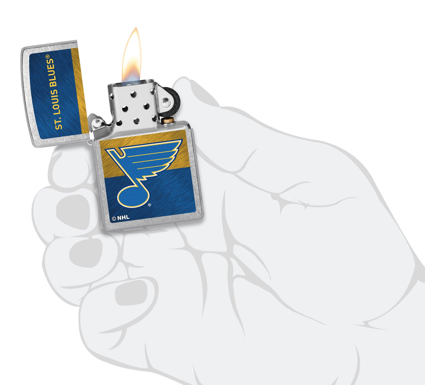 Zippo 2021 NHL® St. Louis Blues® Street Chrome™ Windproof Lighter