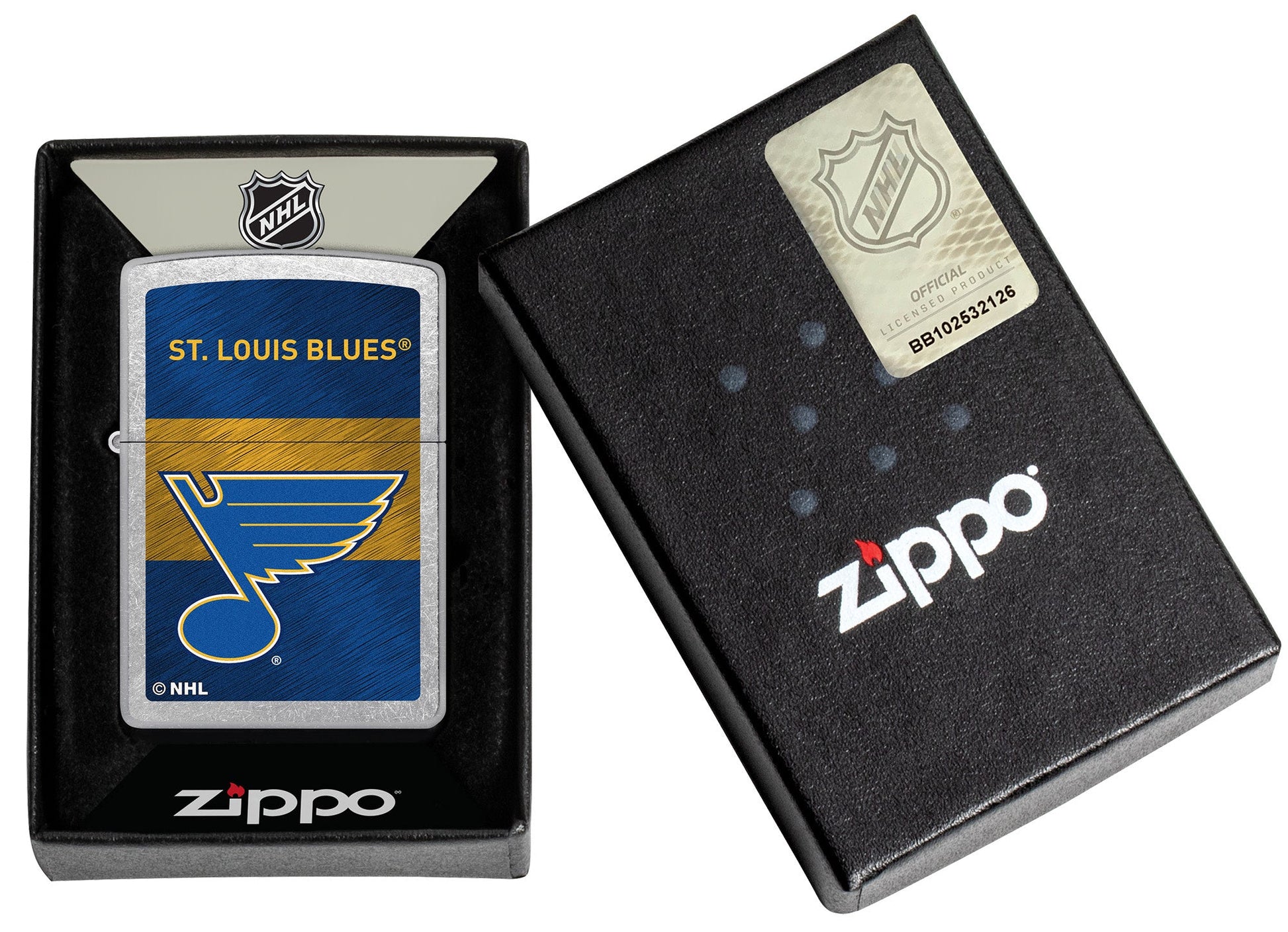 Zippo 2021 NHL® St. Louis Blues® Street Chrome™ Windproof Lighter