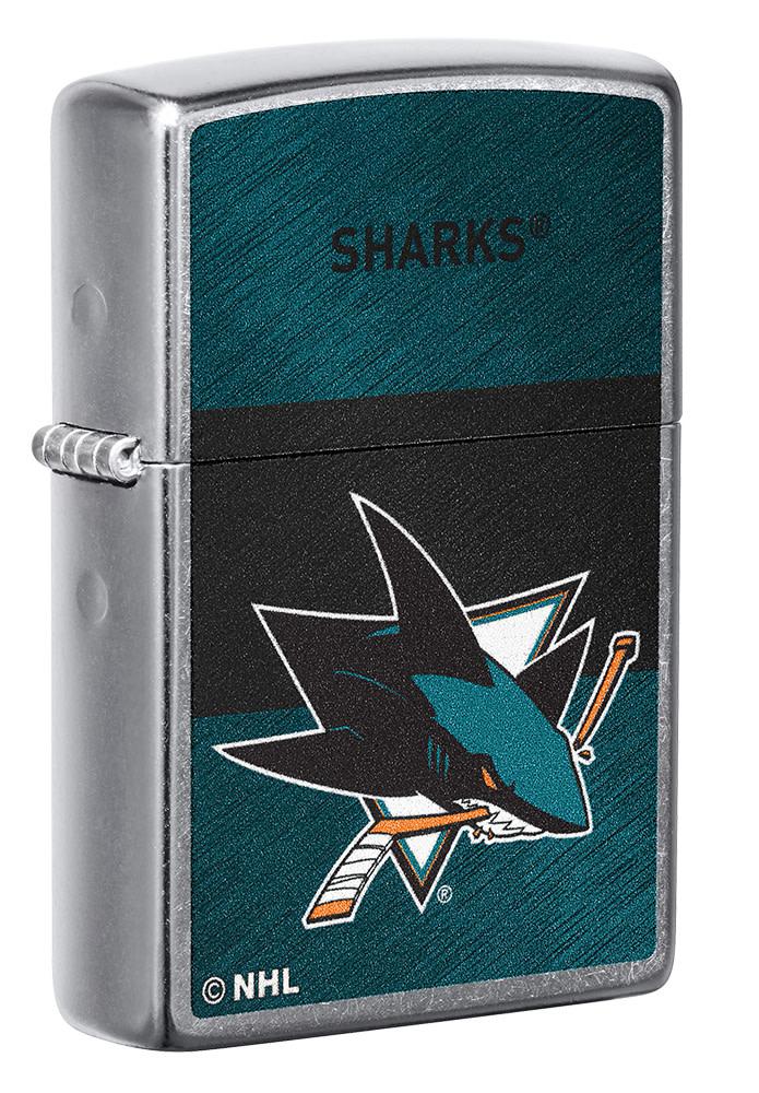 Zippo San Jose Sharks® Icon Design Street Chrome Windproof Lighter