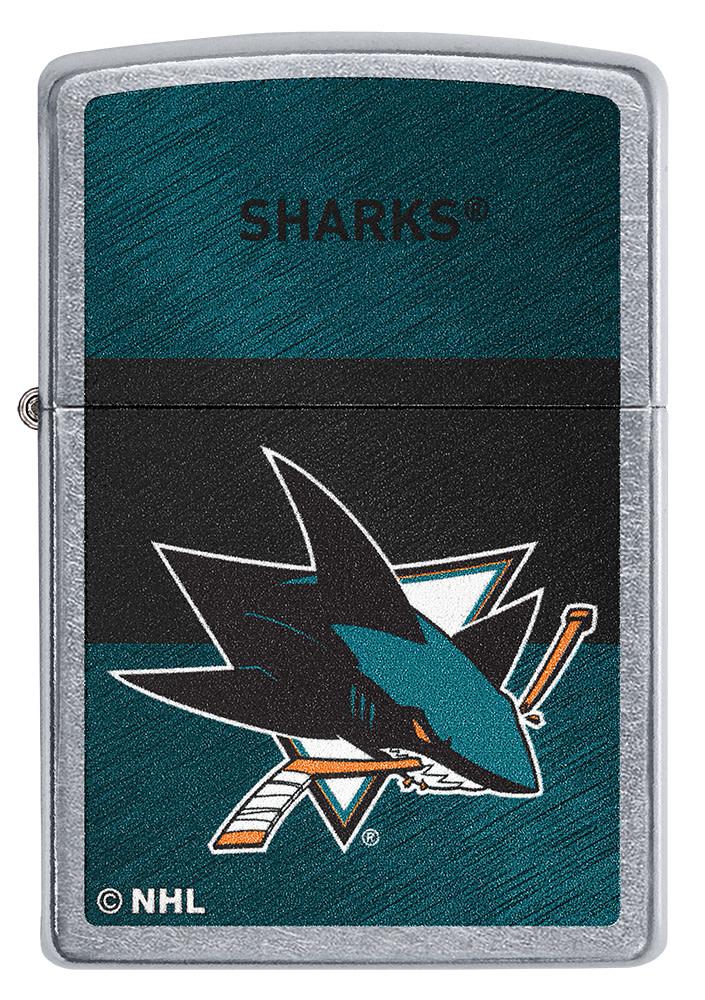 Zippo San Jose Sharks® Icon Design Street Chrome Windproof Lighter