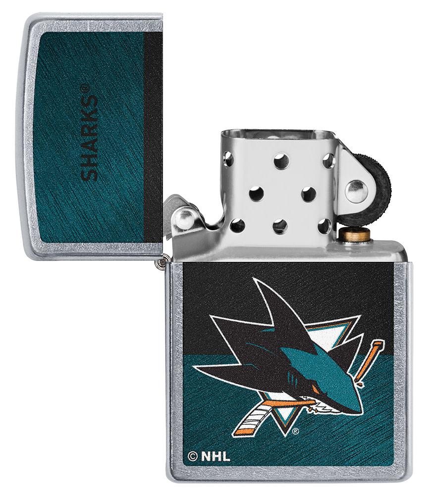 Zippo San Jose Sharks® Icon Design Street Chrome Windproof Lighter