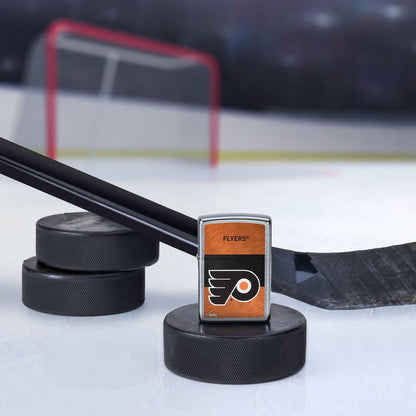 Zippo Philadelphia Flyers® Icon Design Street Chrome Windproof Lighter