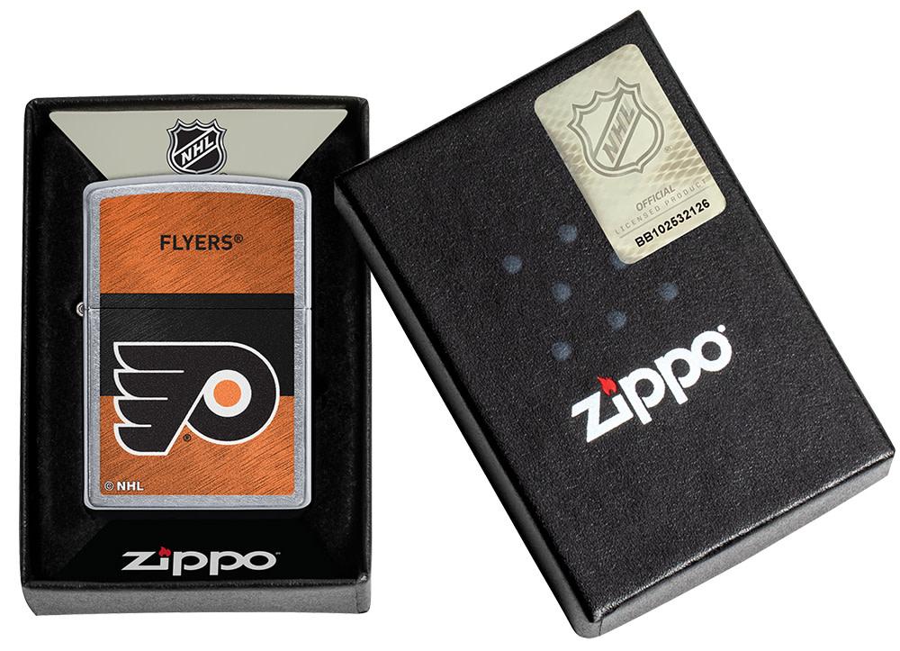 Zippo Philadelphia Flyers® Icon Design Street Chrome Windproof Lighter