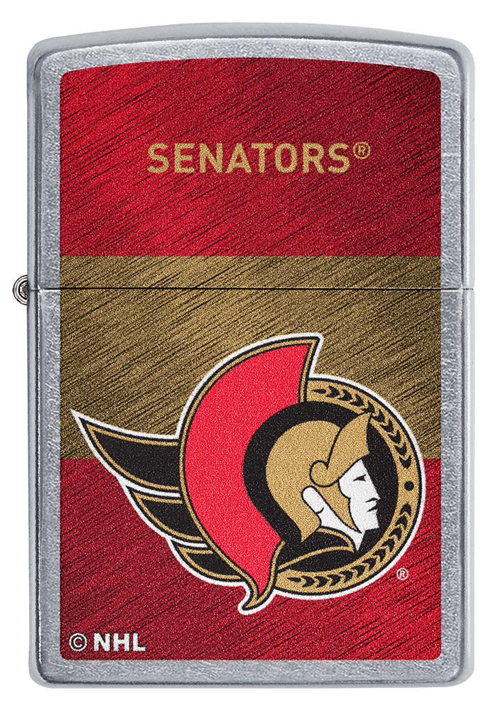 Zippo Ottawa Senators® Icon Design Street Chrome Windproof Lighter