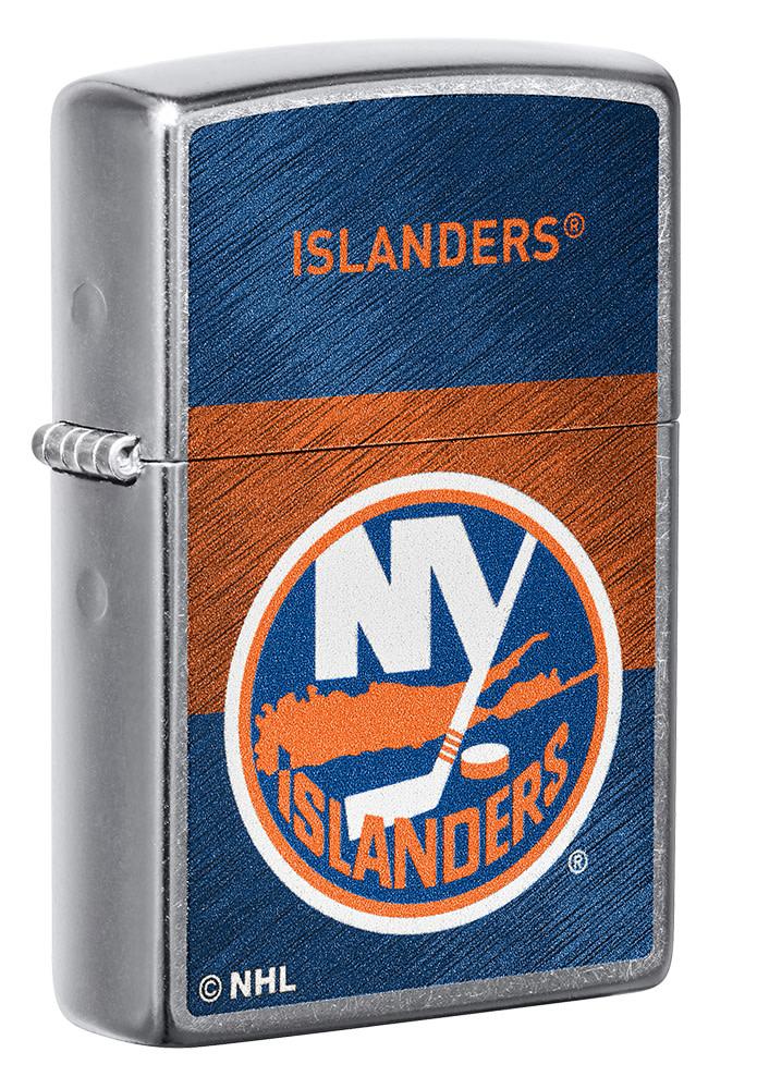 Zippo New York Islanders® Icon Design Street Chrome Windproof Lighter