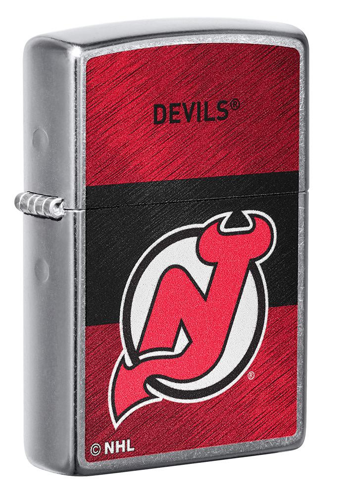 Zippo New Jersey Devils® Icon Design Street Chrome Windproof Lighter
