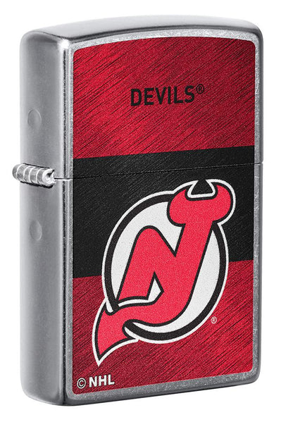 Zippo New Jersey Devils® Icon Design Street Chrome Windproof Lighter
