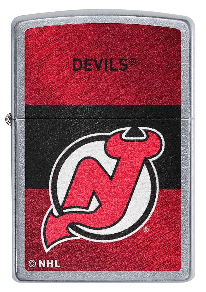 Zippo New Jersey Devils® Icon Design Street Chrome Windproof Lighter