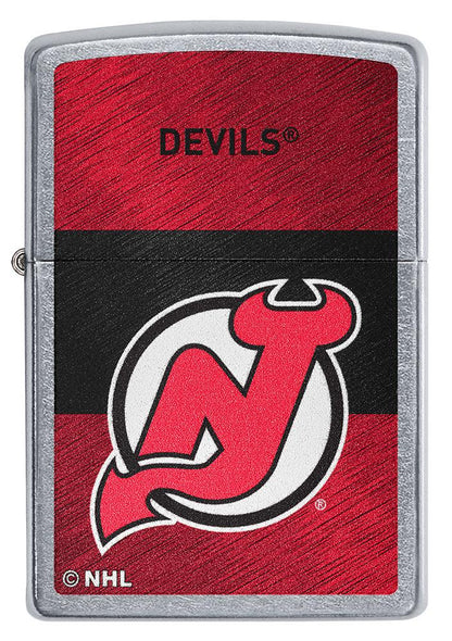 Zippo New Jersey Devils® Icon Design Street Chrome Windproof Lighter