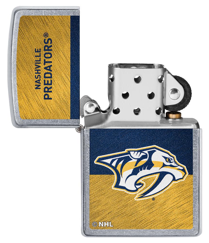Zippo Nashville Predators® Icon Design Street Chrome Windproof Lighter