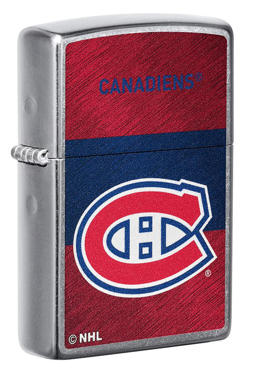 Zippo Montreal Canadiens® Icon Design Street Chrome Windproof Lighter