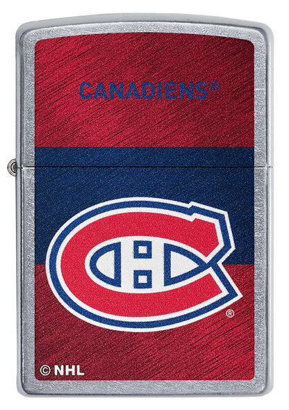 Zippo Montreal Canadiens® Icon Design Street Chrome Windproof Lighter