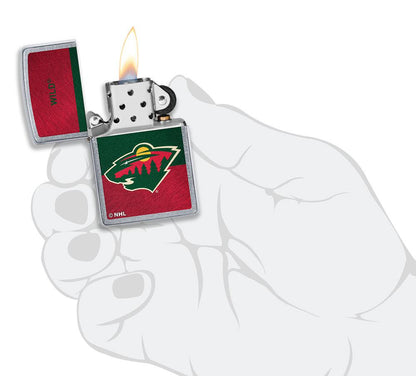 Zippo Minnesota Wild® Icon Design Street Chrome Windproof Lighter