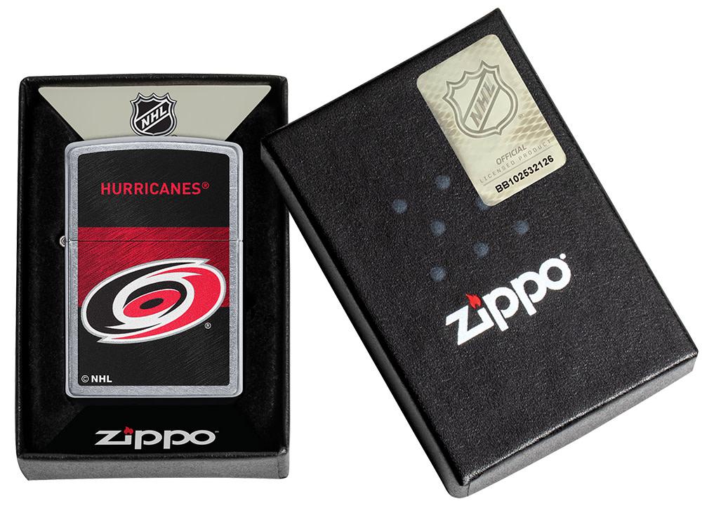 Zippo Carolina Hurricanes® Icon Design Street Chrome Windproof Lighter