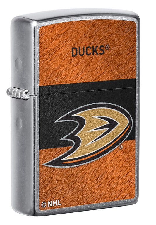 Zippo Anaheim Ducks® Icon Design Street Chrome Windproof Lighter