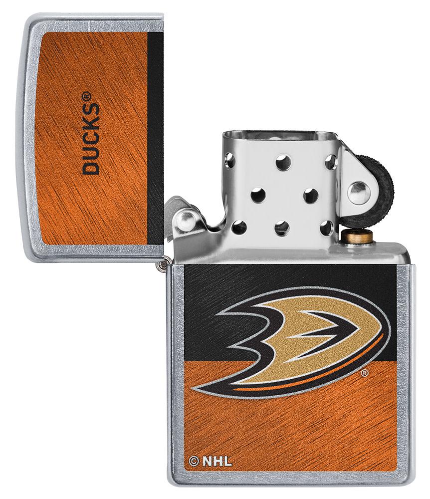 Zippo Anaheim Ducks® Icon Design Street Chrome Windproof Lighter