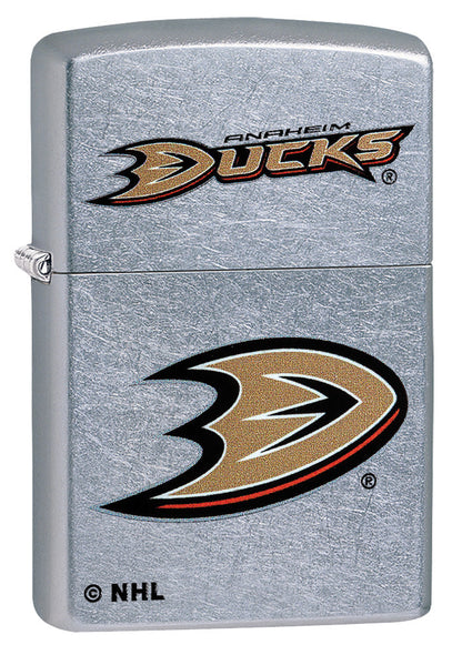 Zippo Anaheim Ducks® Logo Design Street Chrome Windproof Lighter