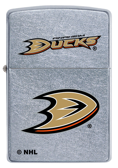 Zippo Anaheim Ducks® Logo Design Street Chrome Windproof Lighter