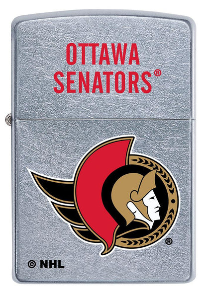 Zippo Ottawa Senators® Logo Design Street Chrome Windproof Lighter