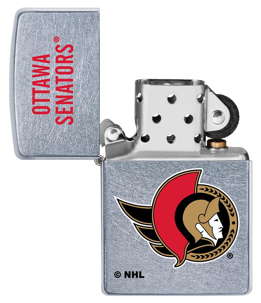 Zippo Ottawa Senators® Logo Design Street Chrome Windproof Lighter