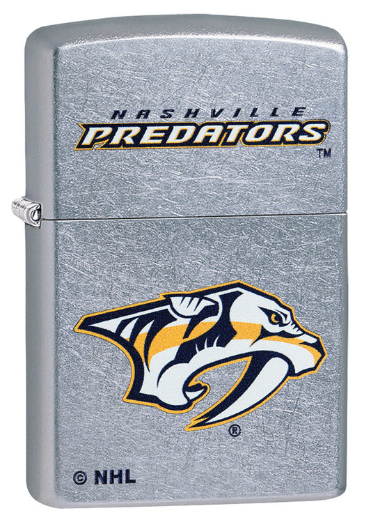 Zippo Nashville Predators® Logo Design Street Chrome Windproof Lighter