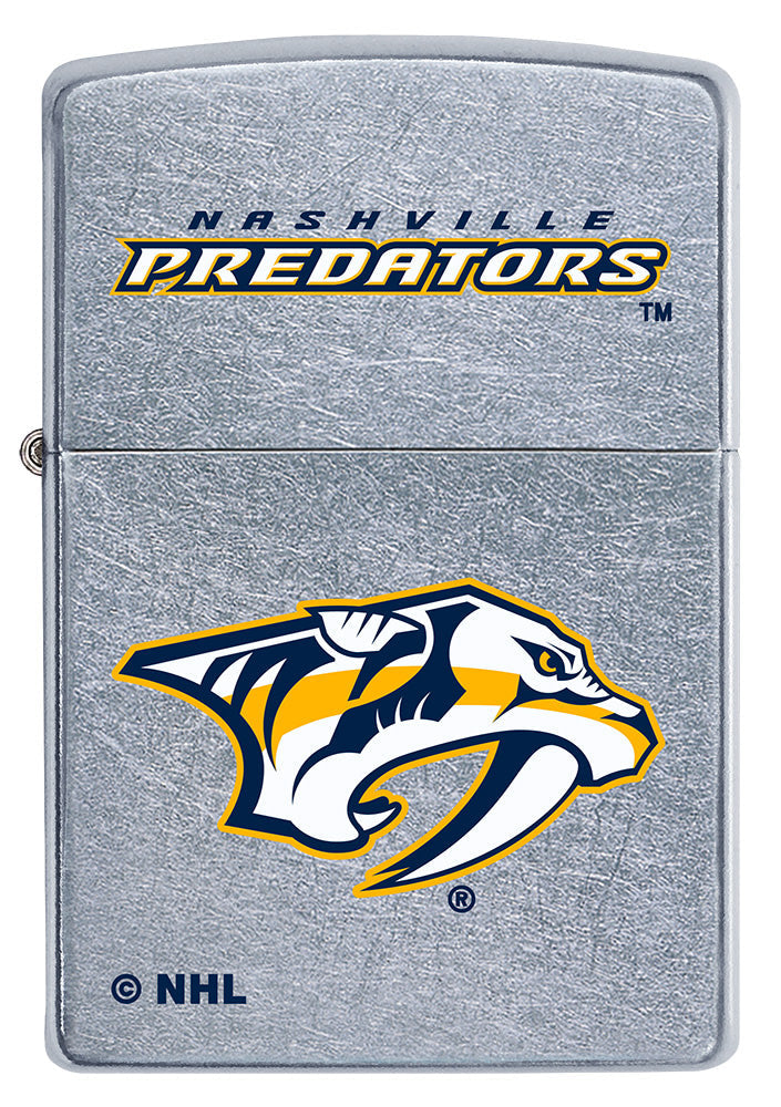 Zippo Nashville Predators® Logo Design Street Chrome Windproof Lighter