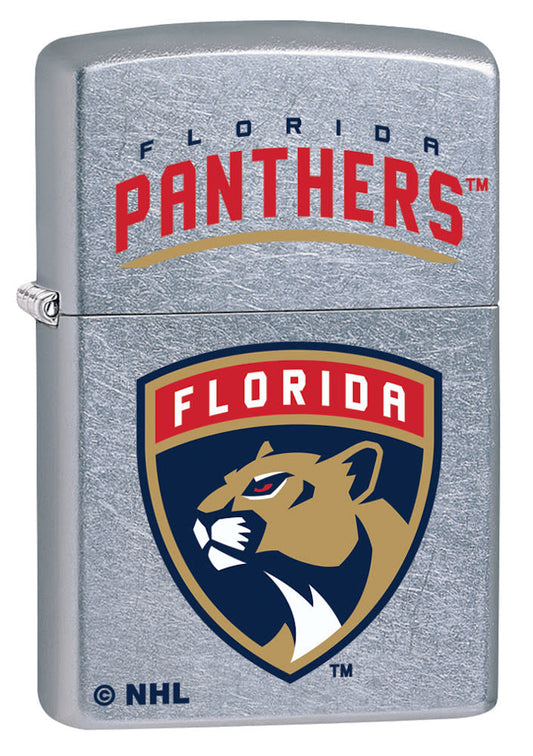 Zippo Florida Panthers® Logo Design Street Chrome Windproof Lighter