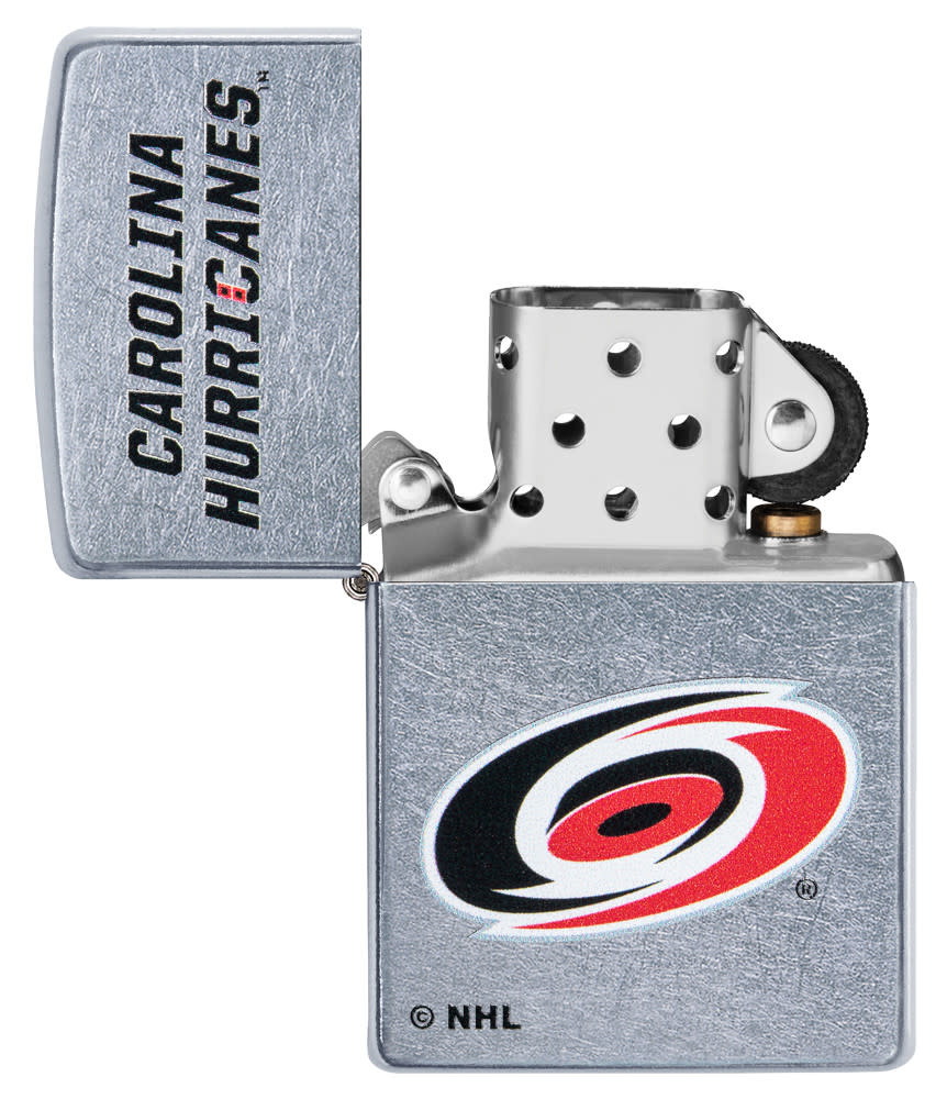 Zippo Carolina Hurricanes® Logo Design Street Chrome Windproof Lighter
