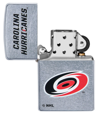 Zippo Carolina Hurricanes® Logo Design Street Chrome Windproof Lighter
