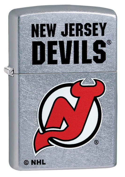 Zippo New Jersey Devils® Logo Design Street Chrome Windproof Lighter