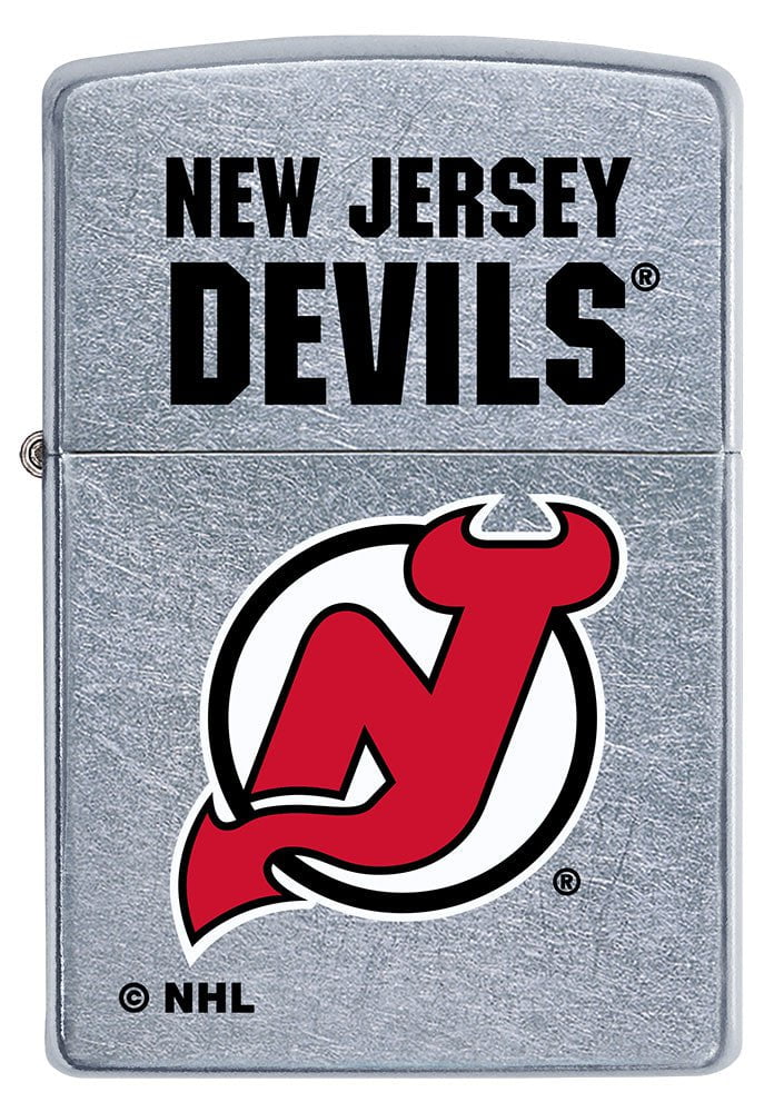 Zippo New Jersey Devils® Logo Design Street Chrome Windproof Lighter