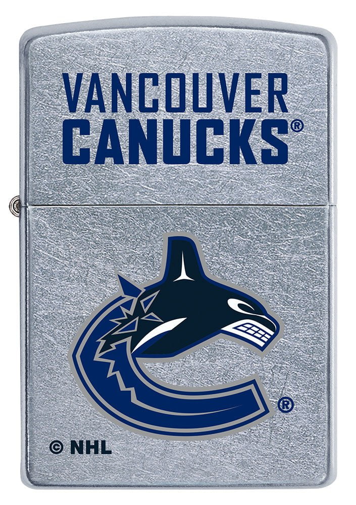 Zippo Vancouver Canucks® Logo Design Street Chrome Windproof Lighter