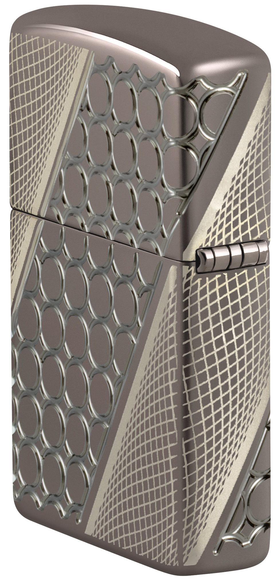 Zippo Deep Dots Design Armor® Black Ice® Windproof Lighter