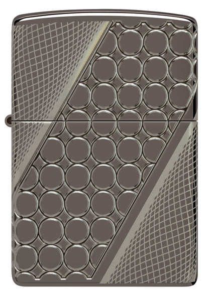 Zippo Deep Dots Design Armor® Black Ice® Windproof Lighter