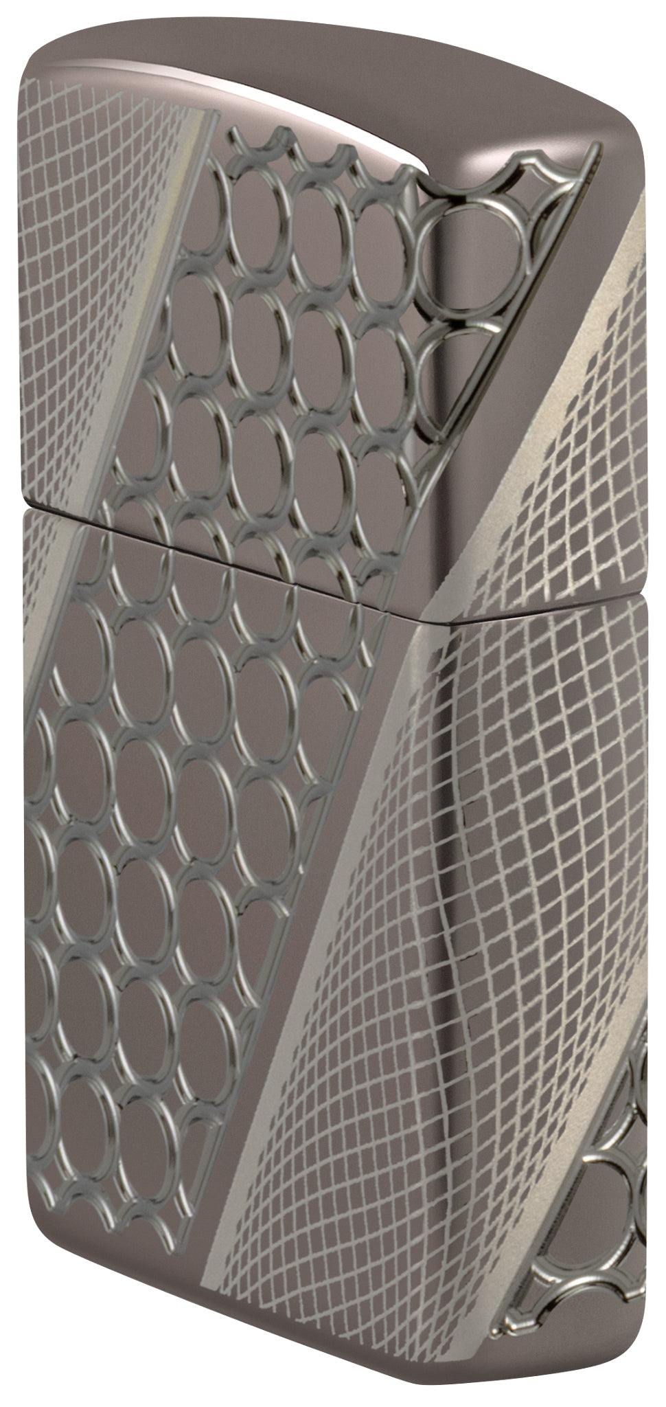 Zippo Deep Dots Design Armor® Black Ice® Windproof Lighter