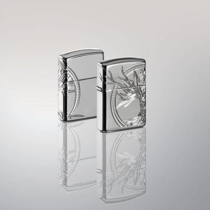 Zippo Armor® High Polish Sterling Silver Tree of Life Windproof Lighter