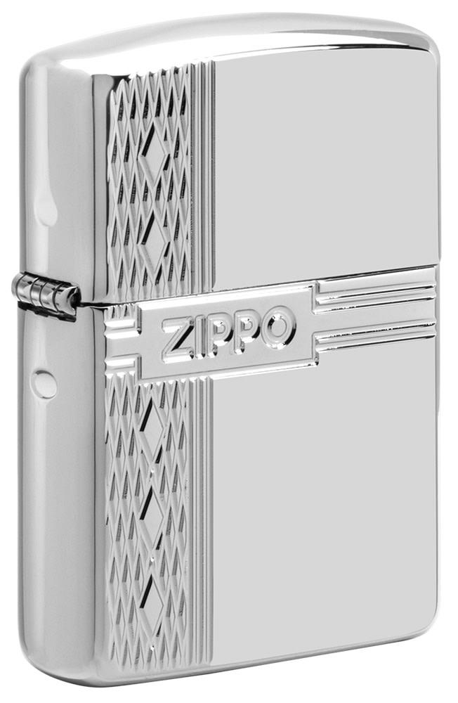 Zippo Armor® Sterling Silver Diamond Design Windproof Lighter