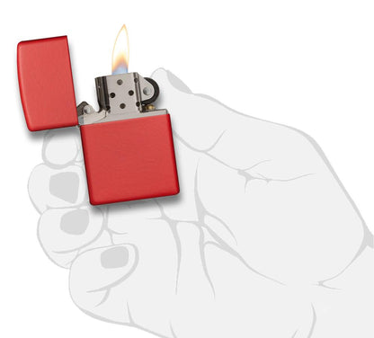 Zippo Classic Red Matte Windproof Lighter
