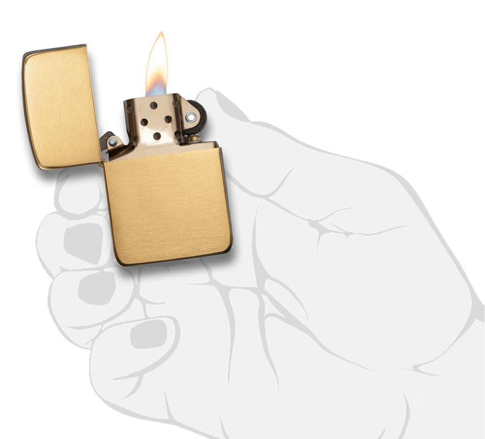 Zippo Brushed Brass 1941 Replica Windproof Lighter
