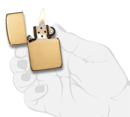 Zippo Brushed Brass 1941 Replica Windproof Lighter