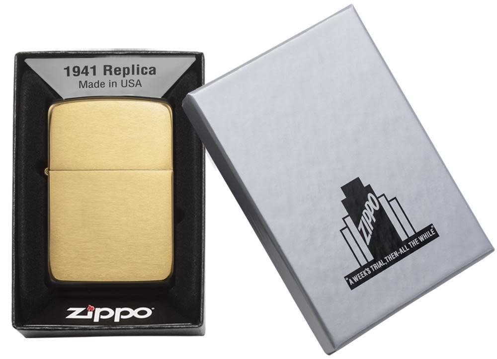 Zippo Brushed Brass 1941 Replica Windproof Lighter