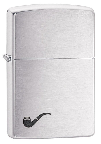 Zippo Pipe Brushed Chrome Windproof Lighter