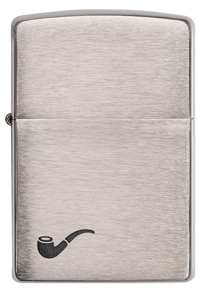 Zippo Pipe Brushed Chrome Windproof Lighter