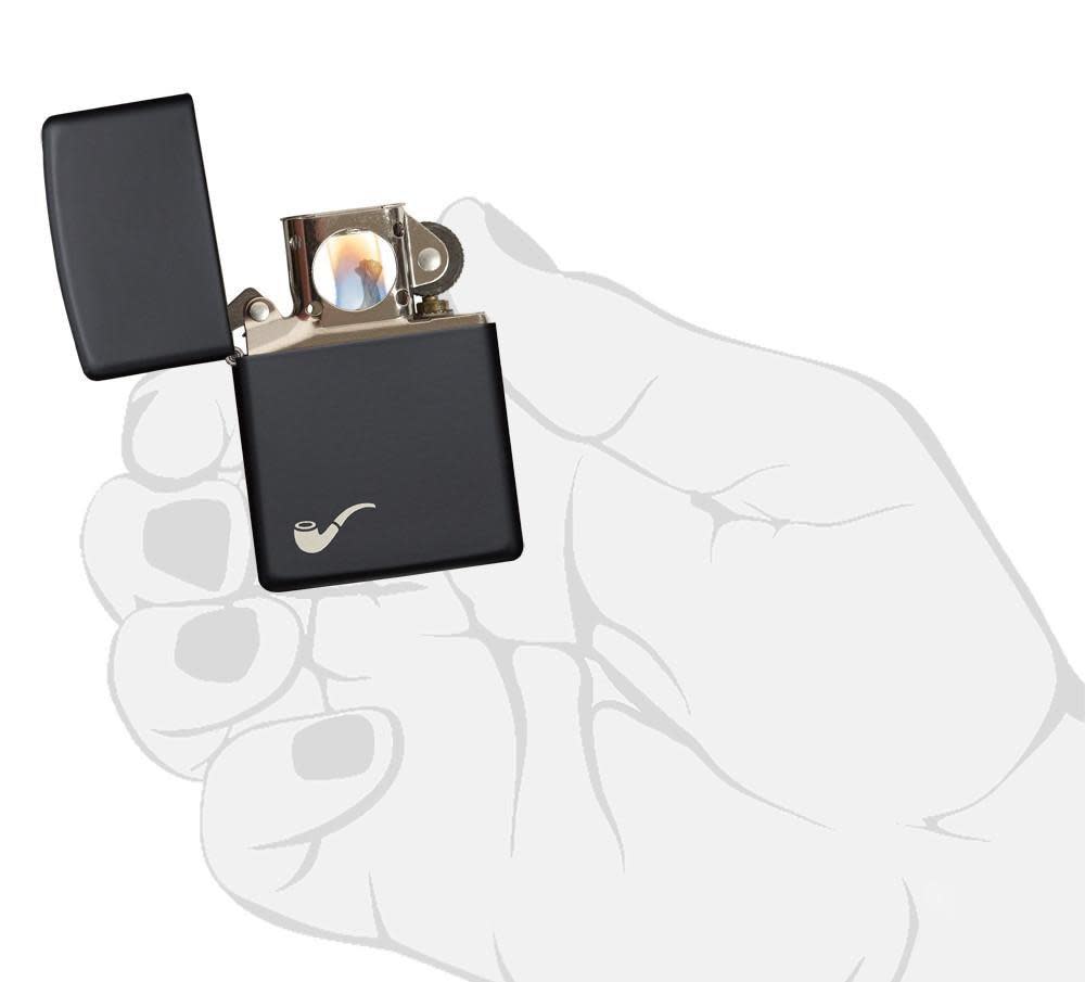 Zippo Pipe Black Matte Windproof Lighter