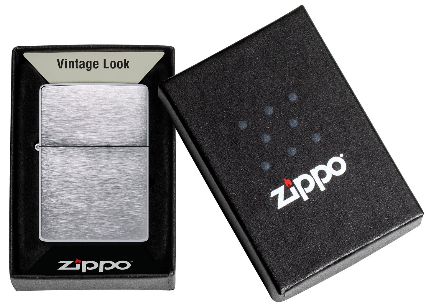 Zippo Vintage Brushed Chrome Windproof Lighter