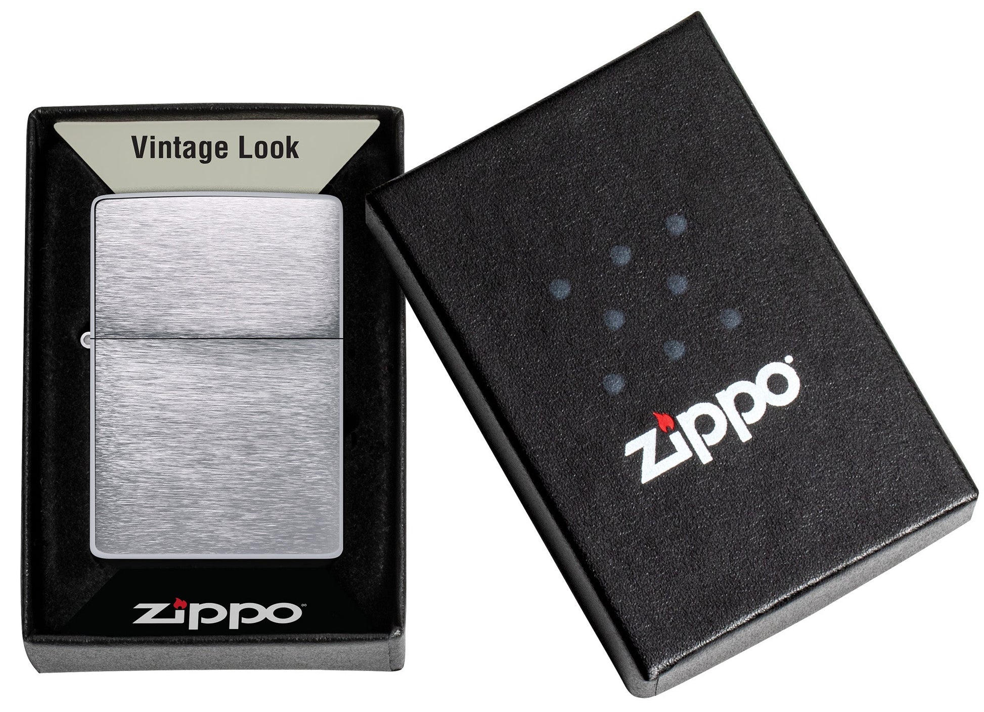 Zippo Vintage Brushed Chrome Windproof Lighter
