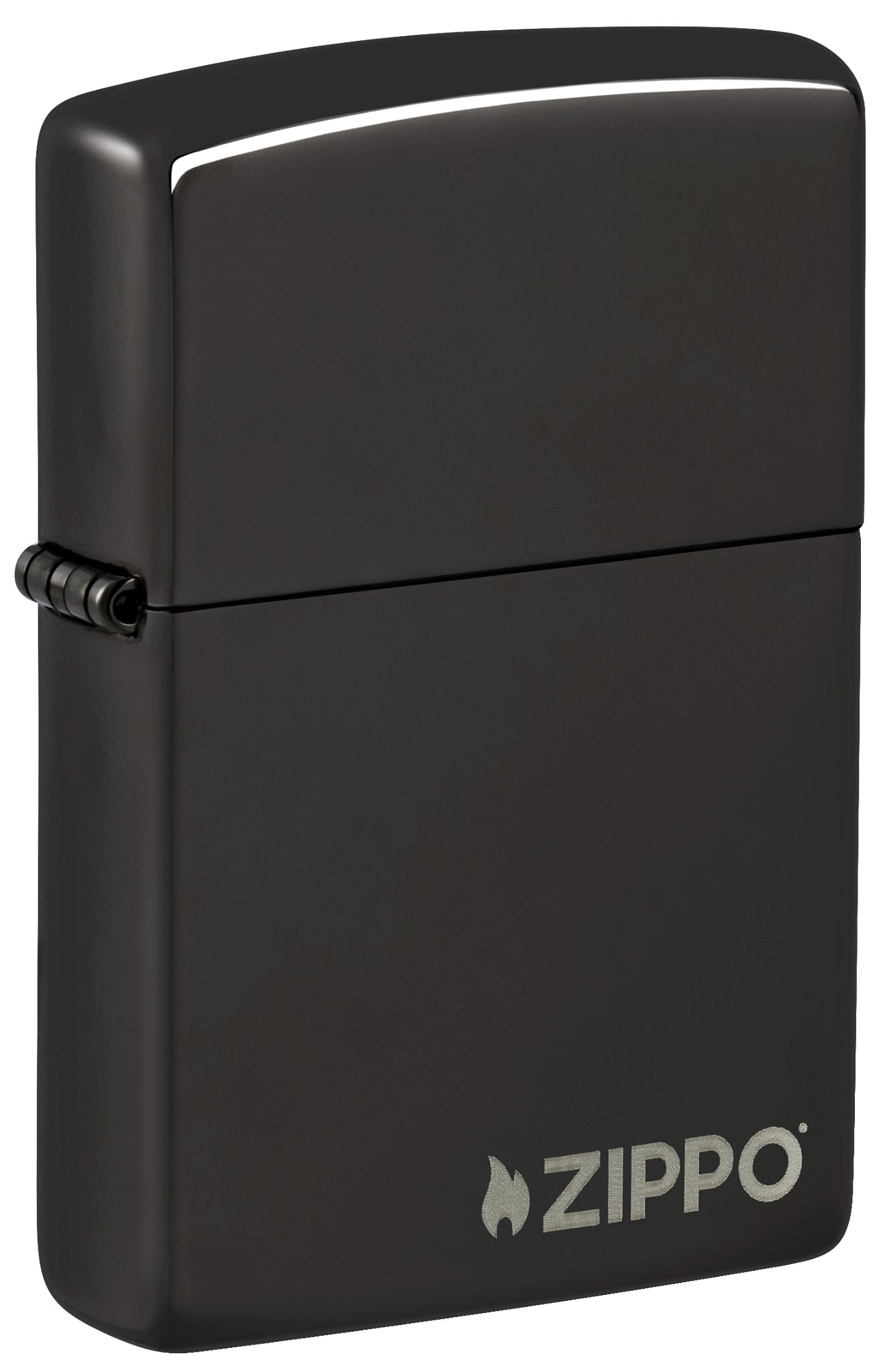 Zippo Classic High Polish Black Logo Windproof Lighter