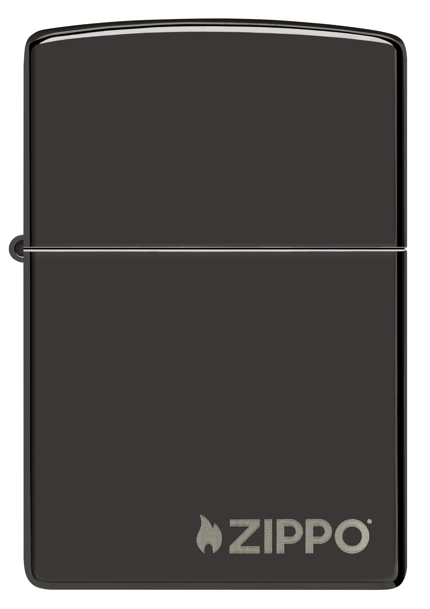 Zippo Classic High Polish Black Logo Windproof Lighter